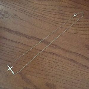 Silver cross necklace